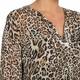 MARINA RINALDI ANIMAL PRINT CHIFFON TUNIC 