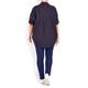 MARINA RINALDI COTTON POPLIN SHIRT BLACK 