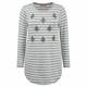 MARINA RINALDI STRIPE JERSEY EMBELLISHED TUNIC