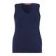 MARINA RINALDI navy cotton jersey VEST