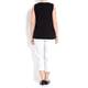 MARINA RINALDI BLACK cotton jersey VEST