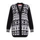 MARINA RINALDI SKI KNIT CARDIGAN BLACK AND WHITE 