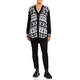 MARINA RINALDI SKI KNIT CARDIGAN BLACK AND WHITE 