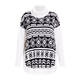 MARINA RINALDI SKI KNIT KNITTED TUNIC BLACK AND WHITE 