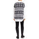 MARINA RINALDI SKI KNIT KNITTED TUNIC BLACK AND WHITE 