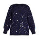 Marina Rinaldi Sweater With Large Sequins Cobalt