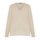 Marina Rinaldi Virgin Merino Wool Knitted Sweater Champagne