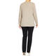 Marina Rinaldi Virgin Merino Wool Knitted Sweater Champagne