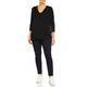 Marina Rinaldi Virgin Merino Wool Knitted Sweater Black