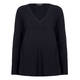 MARINA RINALDI V-NECK SWEATER NAVY