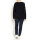 MARINA RINALDI V-NECK SWEATER NAVY