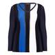 Marina Rinaldi BLUE AND BLACK vertical stripe SWEATER