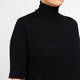 Marina Rinaldi Virgin Merino Wool Polo Neck Sweater Black