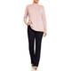 Marina Rinaldi Lurex Polo Neck Sweater Blush Pink