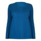 Marina Rinaldi blue silk and cotton blend sweater