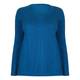 Marina Rinaldi blue silk and cotton blend sweater
