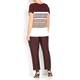 Marina Rinaldi Mahogany horizontal stripe SWEATER