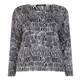 Marina Rinaldi light weight wool print sweater