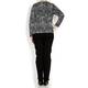 Marina Rinaldi light weight wool print sweater