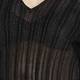 MARINA RINALDI BLACK RIB LUREX SWEATER