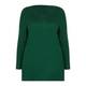 MARINA RINALDI forest green silk & cashmere SWEATER