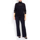 MARINA RINALDI SHEER RIBBED TOP