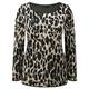 Marina Rinaldi animal print jacquard sweater