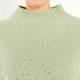 MARINA RINALDI EMBELLISHED WOOL BLEND JUMPER GREEN