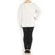 Marina Rinaldi soft knit rib detail cream sweater