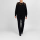 Marina Rinaldi Lace Front Sweater Black 
