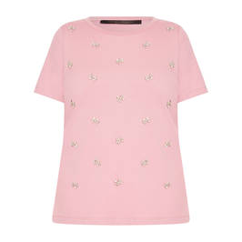 Marina Rinaldi Jewel Embellished T-Shirt Pink - Plus Size Collection