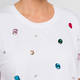 Marina Rinaldi Jewel Embellished T-Shirt White 