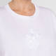 Marina Rinaldi Pure Cotton Embroidered T-Shirt White 
