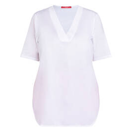 Marina Rinaldi Cotton Jersey T-Shirt White  - Plus Size Collection