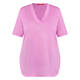 Marina Rinaldi Cotton Jersey T-Shirt Rose Pink 