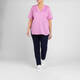 Marina Rinaldi Cotton Jersey T-Shirt Rose Pink 