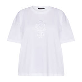 Marina Rinaldi Cotton T-Shirt White - Plus Size Collection