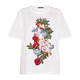 Marina Rinaldi Cotton Floral T-Shirt White 