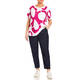 Marina Rinaldi Pure Cotton T-Shirt Fuchsia