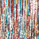 MARINA RINALDI WHITE T-SHIRT WITH MULTI COLOUR SEQUIN FRONT PANEL