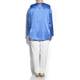 MARINA RINALDI BLUE SILK TOP