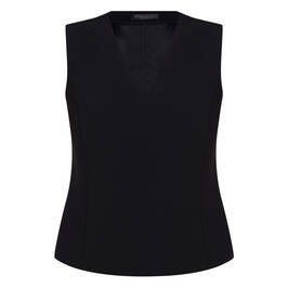 Marina Rinaldi Triacetate Cady Top Black Optional Sleeve - Plus Size Collection