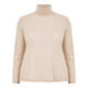 MARINA RINALDI LUREX POLO NECK BEIGE