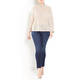 MARINA RINALDI LUREX POLO NECK BEIGE