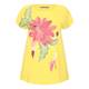 MARINA RINALDI COTTON STRETCH EMBELISHED HIBISCUS PRINT T SHIRT