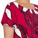 MARINA RINALDI COTTON STRETCH SEQUIN EMBELLISHED PRINT TOP