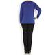 MARINA RINALDI CHINA BLUE EMBELLISHED JERSEY TOP