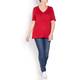 Marina Rinaldi red linen jerseyTOP