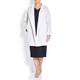 MARINA RINALDI ice white mandarin collar COAT