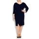 Marina Rinaldi navy crepe DRESS